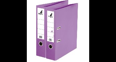 Ringband map/ordners A4 - 2x - paars - 31 x 28 x 7 cm - Documenten opbergen - Kantoorartikelen
