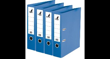 Ringband map/ordners A4 - 4x - blauw - 31 x 28 x 7 cm - Documenten opbergen - Kantoorartikelen