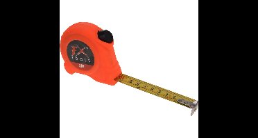 Rolmaat/meetlint oranje 5 meter