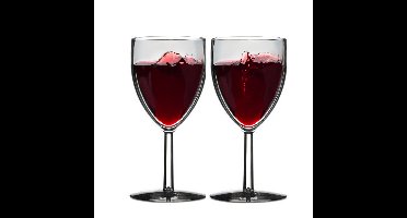 Rosti Mepal Wijnglazen - 6x - kunststof - 300 ml - 8 x 16 cm - outdoor/camping