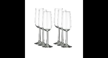 Royal Leerdam Champagneglazen/flutes Bouquet - 12x stuks - 170 ml - transparant