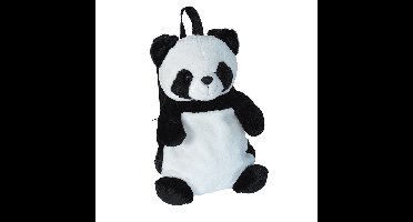 Rugtas Panda knuffel - 33 cm - pluche - rugzak - pandabeer
