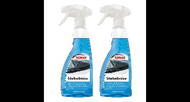 Ruitenontdooier spray - 2x - voor auto - 500 ml - antivries sprays - winter/vorst
