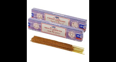 Satya Nag Champa wierrook stokjes Lavendel geur - 30x - Lichaam in balans - Meditatie