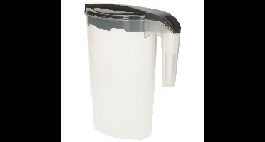 Schenkkan/waterkan - antraciet - 1750 ML - kunststof - 22 x 10 x 22 cm