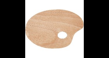 Schilder palet - hout - 20 x 30 cm - hobby - met duimgat - knutselen