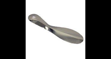 Schoenlepel - metaal - zilver - 18 cm - met ophanggaatje - instaphulp
