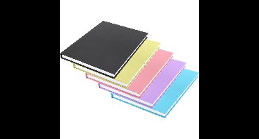 Schriften - 5x - A5 formaat - gekleurd - harde kaft - gelinieerd - schoolschriften