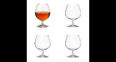 Secret de Gourmet cognacglazen - 4x stuks - 400ml - kristalglas