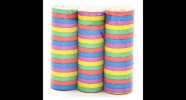 Serpentines - 3x rollen - gekleurd - papier - feestartikelen