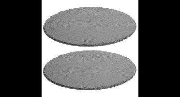 Serveerplankje voor hapjes/fingerfood? - 2x - Dia 28 cm - Leisteen - borrelplank - tapasplank