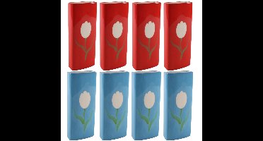 Set Radiatorbak waterverdampers 8x stuks - porselein - 20 x 8 cm