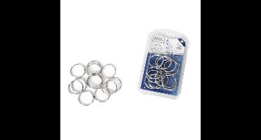 Set van 36x stuks metalen sleutelringen van 30 MM