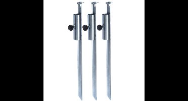 Set van 3x stuks parasolharingen metaal 49 cm