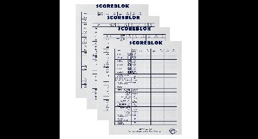 Sigel scoreblok Yahtzee 250 vellen - 4x - Dobbelspellen - Familiespelletjes