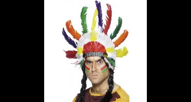 Smiffys Indianen tooi - veren tooi - voor volwassenen - carnaval - verkleden