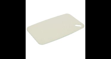 Snijplank voor keuken/voedsel - creme wit - Kunststof - 30 x 20 cm