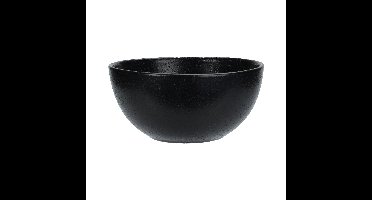 Soepkommen - Lava stone - keramiek - D15 x H7 cm - zwart - Stapelbaar