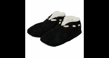 Spaanse sloffen/pantoffels - voor kinderen - zwart - maat 31-32