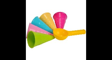 Speelgoed ijsjes - zandvormen - 6-delig