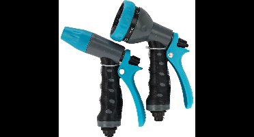 Sproeikop tuinslang set - 2-delig - spuitpistool en broeskop - 7 standen