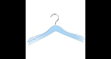 Storage Solutions kledinghangers voor kinderen - 24x stuks - hout - Klerenhangers - blauw