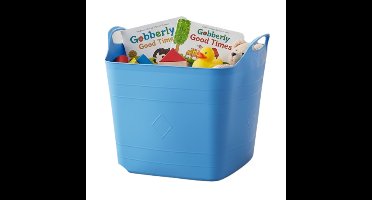 Storage solutions speelgoedmand - blauw - 25 l - kunststof - 40 x 35 cm - opbergmand
