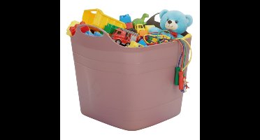 Storage solutions speelgoedmand - roze - 25 l - kunststof - 40 x 35 cm - opbergmand