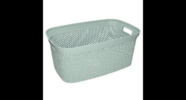 Storage Solutions wasmand - 35 liter - groen - 54 x 34 x 23 cm - Kunststof - Draagmand