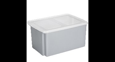 Sunware opslagbox kunststof 51 liter grijs 59 x 39 x 29 cm met deksel