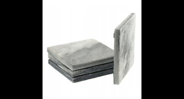 Svenska Living Glazenonderzetters - 4x- marmer - 10 cm