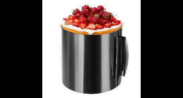 Taartvorm - RVS - zilver - H15 cm - diameter verstelbaar - bakvorm - cakevorm