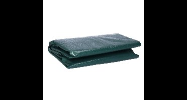 Tafelhoes - donker groen - polyester - D180 x H115 cm - waterdicht - ronde hoes