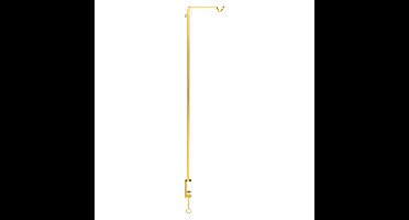 Tafelklem/tafelhaak - goud - staal - vensterbank haak - 22,2 x 3,6 x 112,2 cm