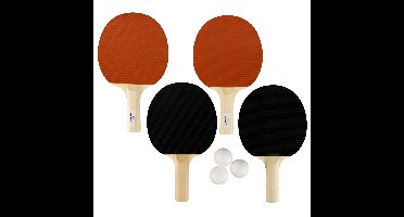Tafeltennis set - 3 ballen / 4 batjes - pingpong - Voor Binnen en Buiten