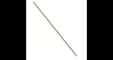 Talen Tools bezemsteel - hout - 140 cm - D2,8 cm - met klemuiteinde