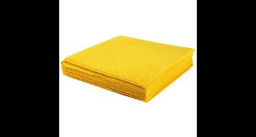 Talen Tools Huishouddoekjes - 10x stuks - geel - schoonmaakdoekjes