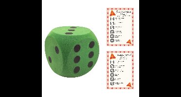 T&F Creations Sinterklaasspel set - dobbelspel - incl foam dobbelsteen - groen