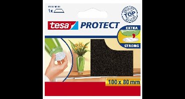 Tesa antikras meubelvilt - bruin - zelfklevend - 8 x 10 cm - Viltglijders - Meubelbeschermers