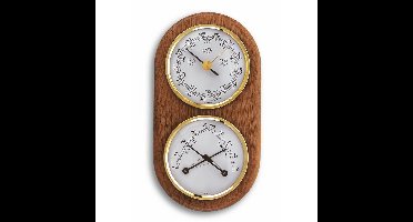 TFA Dostmann Analoog weerstation - eikenhout - barometer - hygrometer - thermometer - voor binnen