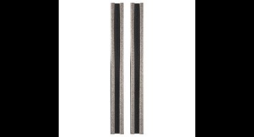 Tochtstrip - 2x - tochtwering - grijs - foam - 95 x 2,5 cm - deur tochtstopper