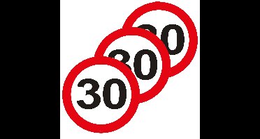 Tuin decoratieborden 30 jaar verjaardag - 3x stuks - karton - 26 x 44 cm - Feestartikelen/versiering
