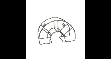 Tuinslanghouder - metaal - 28,5 x 13 x 18,5 cm - slanghouder tuin