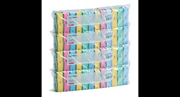 Ultra Clean Schuursponsjes - 96x - gekleurd - afwas of schoonmaak sponzen