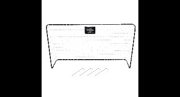 Umbro Voetbaldoel - metaal - zwart/wit - 182 x 122 x 61 cm - voetbalgoal groot