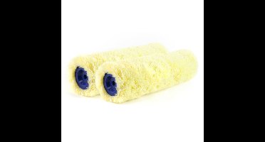 Veba Verfroller - 2x - muur vacht anti-spat - polyacryl- 8,4 x 25 cm - verfspullen