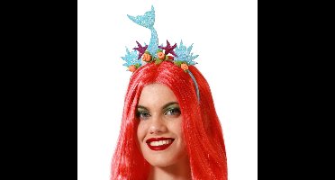Verkleed haarband/hoofdband met maritieme artikelen - meisjes/dames - zeemeermin - Ariel