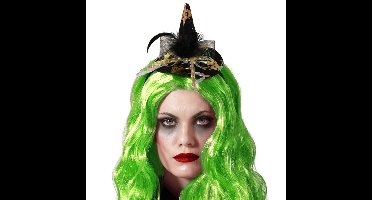 Verkleed haarband/hoofdband mini heksen hoedje - meisjes/dames - kunststof