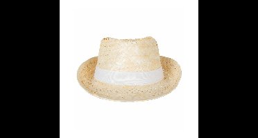 Verkleed hoedje voor Tropical Hawaii Beach party - Stro hoed - volwassenen - Carnaval