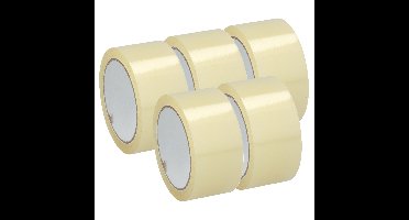 Verpakkingstape - 5x - transparant - 48mm x 50m - verpakkingsbenodigdheden voor kantoor/thuis